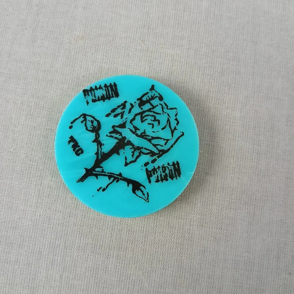 Set of 16 POGS + plastic TKG slammer VTG 90s skulls Poison 8 Ball halloween